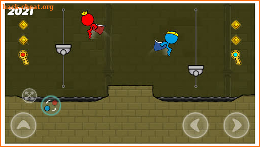 Red and Blue Stickman Mod:Animation Parkour! screenshot