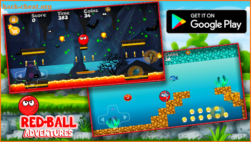 Red Ball : Red Ball in the Wild Jungle Adventures screenshot