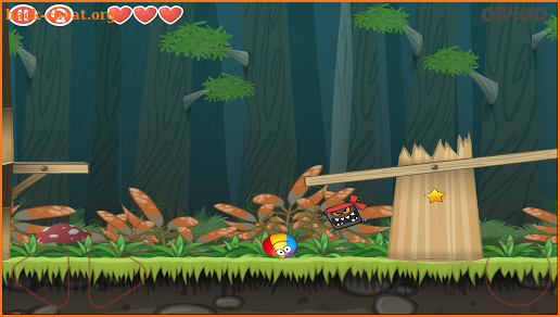 Red ball roller game: Jump Ball 4 screenshot