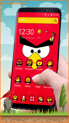 Red Bird Anger Theme screenshot