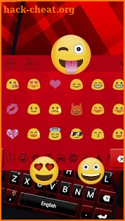 Red Black 3D Theme Keyboard screenshot