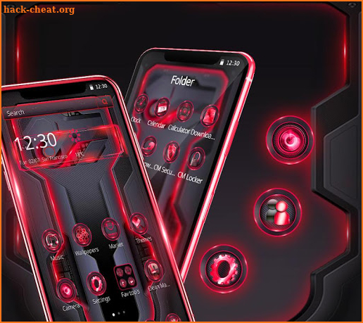 Red Black Business Technology Theme screenshot