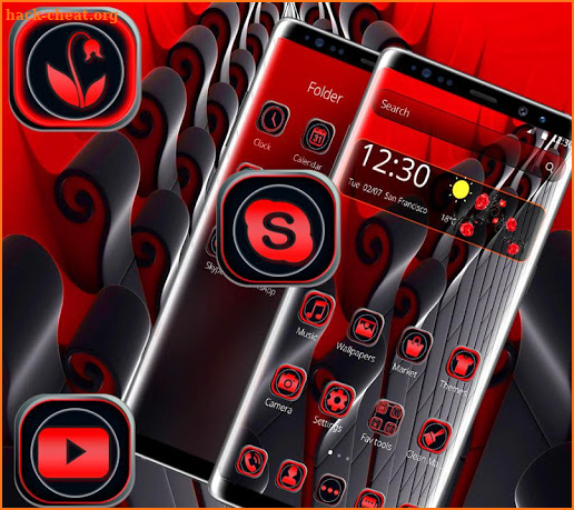 Red Black Business Theme screenshot