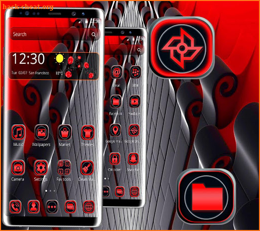 Red Black Business Theme screenshot