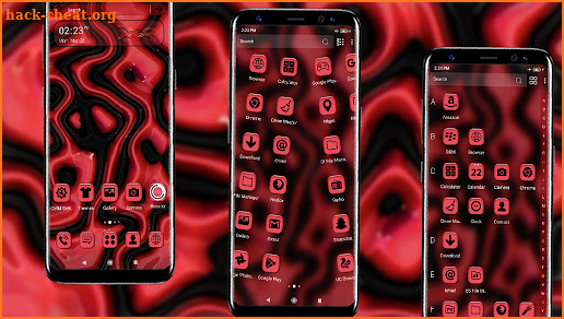 Red Black Liquid Theme screenshot