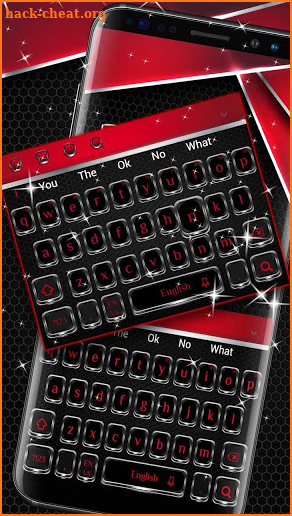 Red Black Shiny Keyboard screenshot