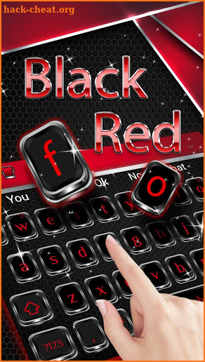 Red Black Shiny Keyboard screenshot