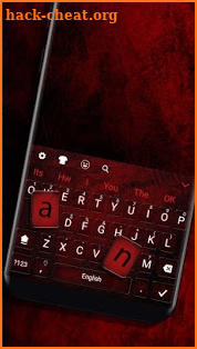 Red Black Theme Keyboard screenshot