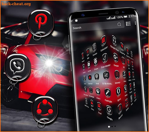 Red Car Launcher Theme screenshot