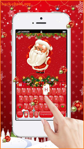 Red Christmas Keyboard Theme screenshot