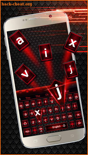 Red Cool Metal Keyboard screenshot