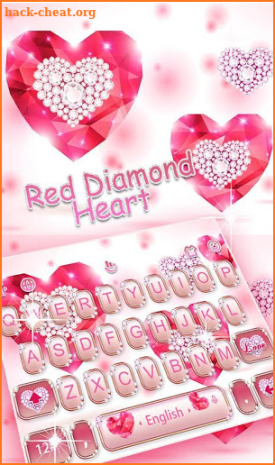 Red Diamond Keyboard Theme screenshot