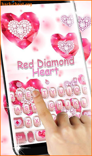 Red Diamond Keyboard Theme screenshot