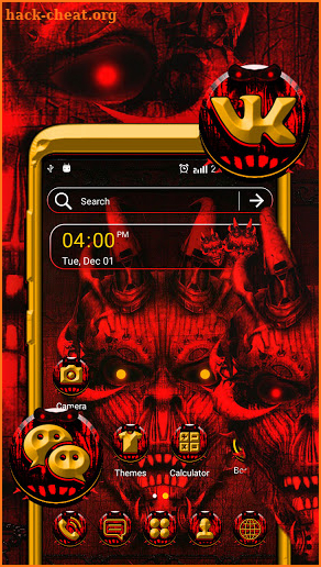 Red Evil Launcher Theme screenshot