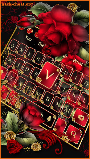 Red Gold Rose keyboard screenshot