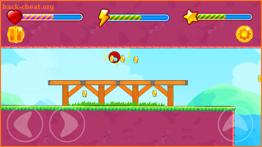 Red Imposter Bounce Hero Ball Among Us Jump Roll screenshot