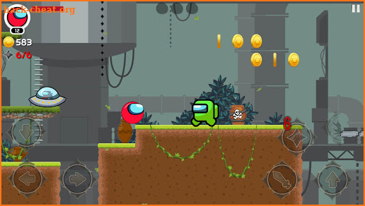 Red Imposter Hero 4 : Ball Bounce Adventure screenshot