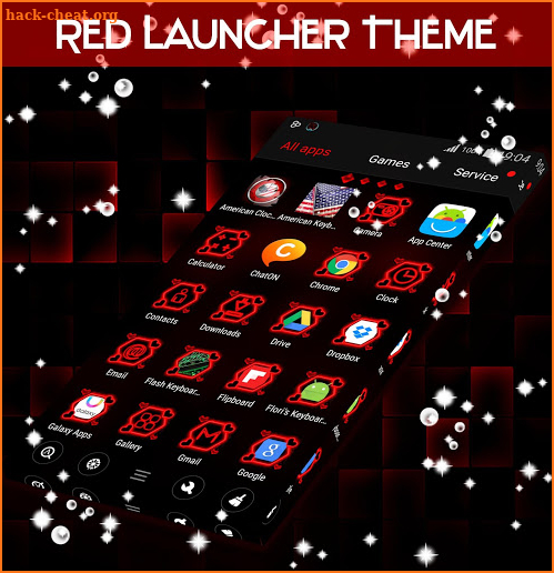 Red Launcher Theme screenshot