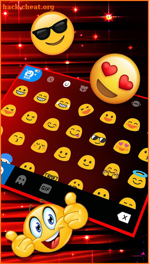 Red LED Flash Keyboard Theme screenshot