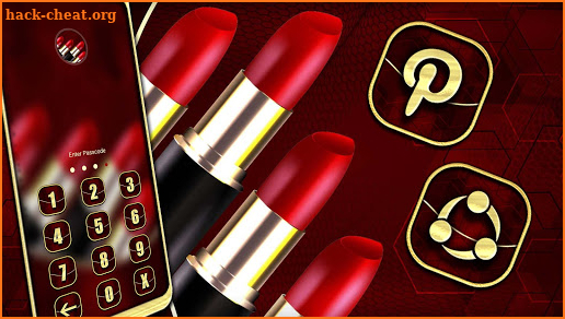 Red Lipstick Theme Launcher screenshot