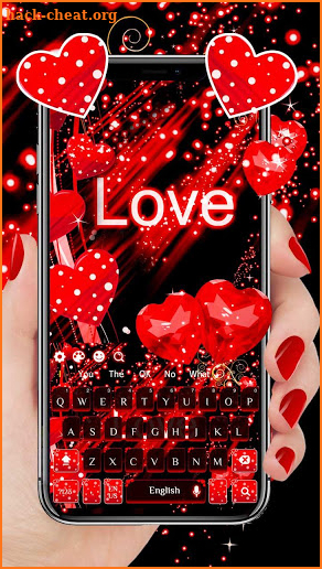 Red Love Heart keyboard screenshot