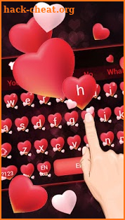 Red Love Keyboard Theme screenshot