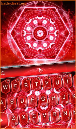 Red Pentagon Tech Keyboard Theme screenshot