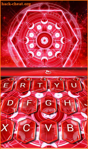 Red Pentagon Tech Keyboard Theme screenshot