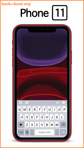 Red Phone 11 Keyboard Theme screenshot