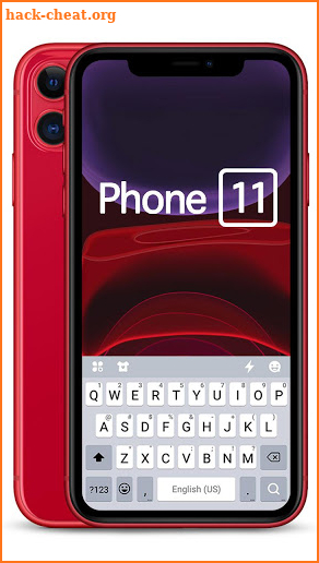 Red Phone 11 Keyboard Theme screenshot