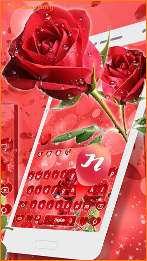 Red Rose Keyboard Theme screenshot