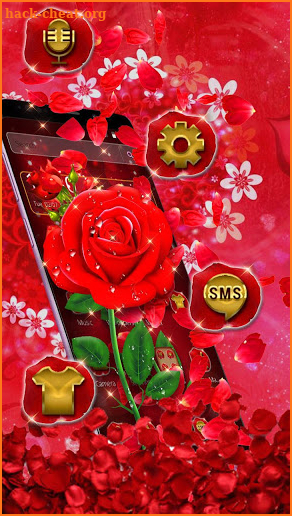 Red Rose Love Theme screenshot