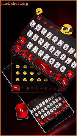 Red Silver Keyboard screenshot