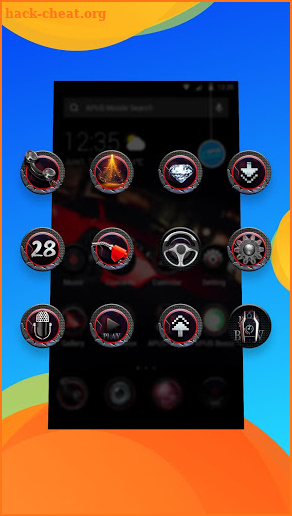 Red Speed car-APUS Launcher theme screenshot