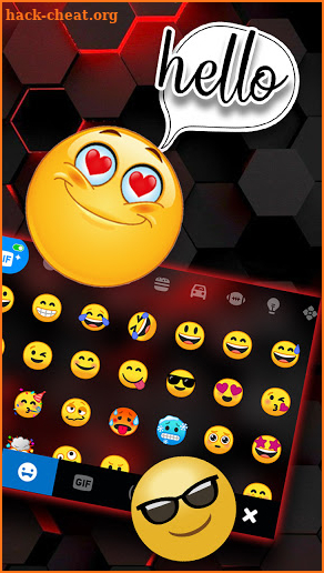 Red Tech 2 Keyboard Background screenshot