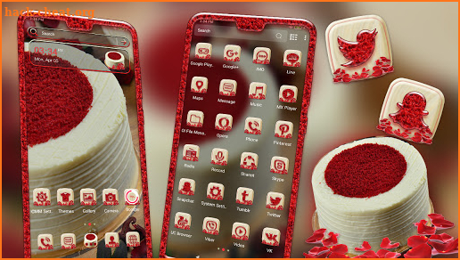 Red Velvet Cake Launcher Theme screenshot