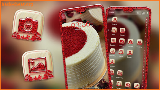 Red Velvet Cake Launcher Theme screenshot