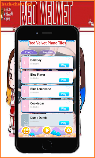 Red Velvet Piano Tiles Game screenshot