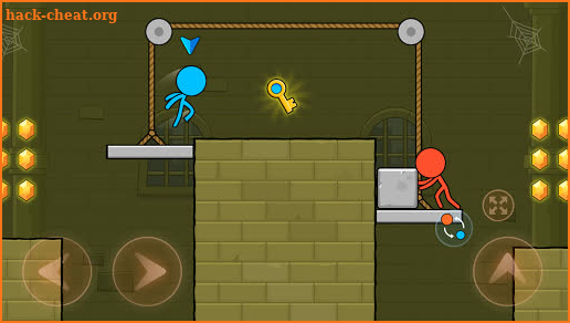 Red vs Blue Stickman: Ruins Escape screenshot