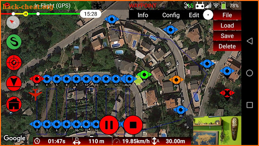 Red Waypoint PRO for DJI (Mavic / Spark / Phantom) screenshot