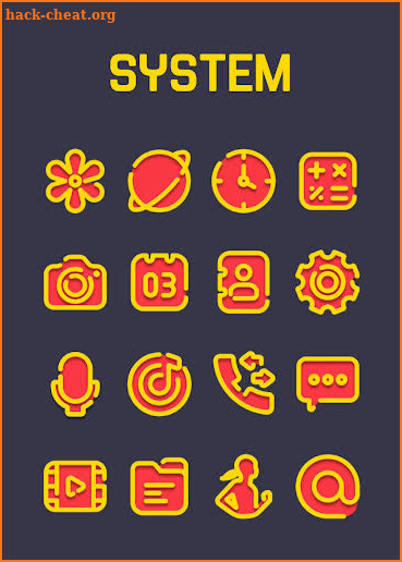 Red Yellow - Icon Pack screenshot