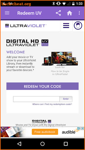 Redeem UV screenshot