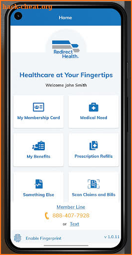 Redirect Health Member App screenshot