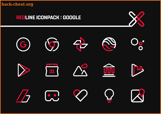 RedLine IconPack : LineX screenshot