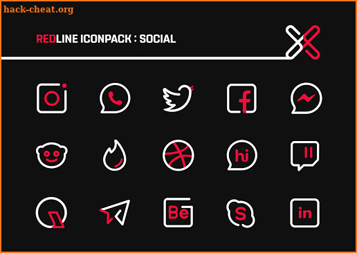 RedLine IconPack : LineX screenshot