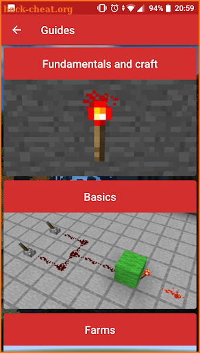 Redstone guide screenshot