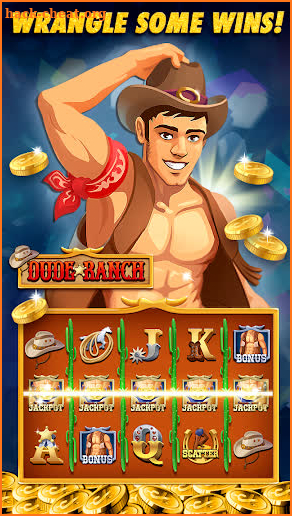 Reel Hunky - Men! FREE Slots screenshot