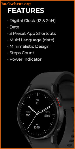 Regarder Minimal 60 Watch Face screenshot