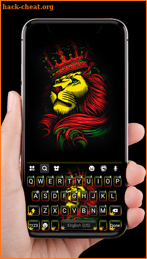 Reggae Lion King Keyboard Theme screenshot