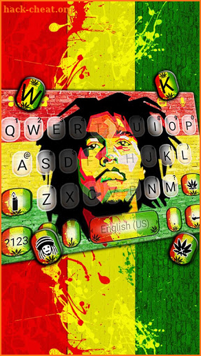 Reggae Music Man Keyboard Theme screenshot